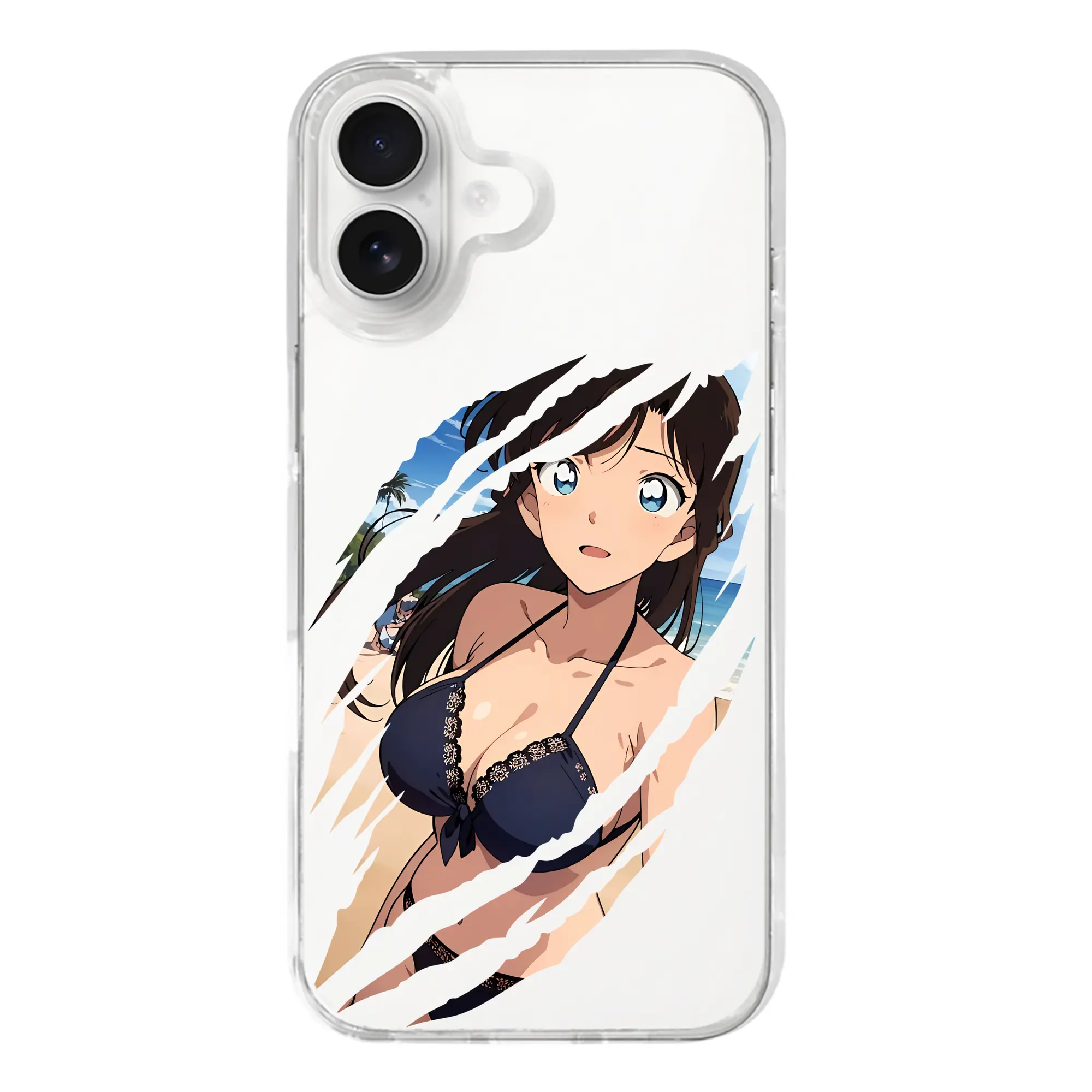 名探偵コナン グッズ 毛利 蘭 - iPhone 17シリーズ 透明スマホケース – 薄型・耐衝撃・精密フィット保護カバー